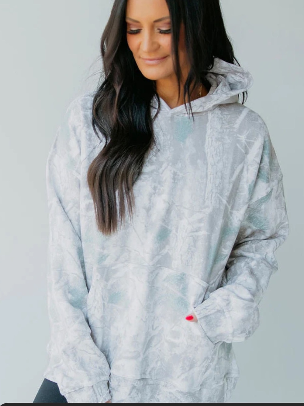 Faded Camo Hoodie by Lily & Lottie